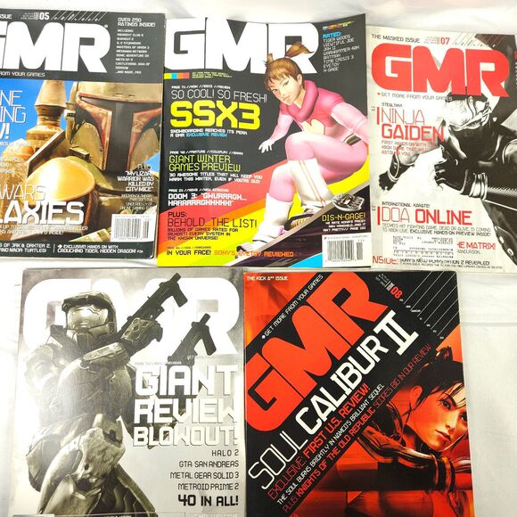 Lot of 5 GMR Game Magazine 2003 & 2005 Video Game SSX3 Halo 2 Ninja Gaiden - Picture 1 of 6